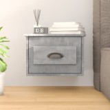 Cumpara ieftin Noptieră de perete, gri beton, 41,5x36x28 cm