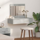 VidaXL Masă de toaletă suspendată, gri beton, 83x40x70 cm