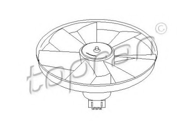 Ventilator, radiator VW VENTO (1H2) (1991 - 1998) TOPRAN 103 135 foto