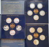 Colectie completa seturi monede - 10 DM, anul 2001, Germania - Proof - G 3841