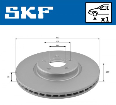 SKF VKBD 80223 V1 Disc frana foto