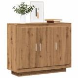 VidaXL Dulap, Stejar artizanal, 92x35x75 cm, lemn compozit