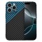 Husa pentru Apple iPhone 16 Pro, Techsuit, Carbonite FiberShell, Bleu