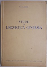 Studii de lingvistica generala &ndash; Al. Graur