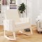 Scaun balansoar, crem, material textil - 2