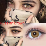 Lentile de contact fashion diverse modele cosplay -Russian Brown