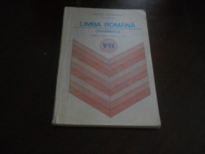 Gramatica.Manual pentru clasa a VII - Ion Popescu, 1990 foto