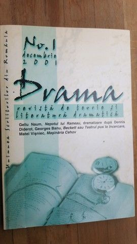 Drama. Revista de teorie si literatura dramatica nr.1 Decembrie 2001