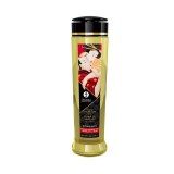 Ulei de masaj erotic cu aroma de capsuni Shunga 240ml