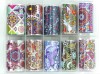Set folie de transfer unghii, 10 modele, multicolor