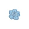 Aplicatie termoadeziva brodata, 35 mm, floare Bleu, Crisalida