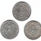 SV * Germania * Lot 3 x 2 MARCI / ZWEI REICHS MARK 1937 - 1938 - 1939 * ARGINT * XF / -AUNC