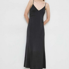 Ivy Oak rochie culoarea negru, maxi, drept IO117599