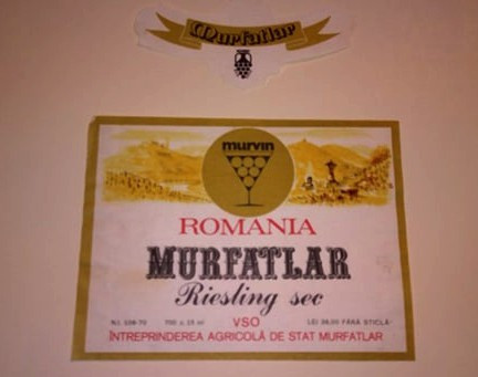 Etichete romanesti vin / eticheta veche romaneasca Murfatlar &#039;70