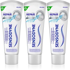 Sensodyne Repair &amp; Protect Whitening pasta de dinti pentru albire pentru dinti sensibili 3x75 ml