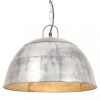 VidaXL Lustră industrială vintage, 25 W, argintiu, rotund, 41 cm, E27 320541