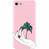 Husa silicon pentru Apple Iphone 5c, Palm Tree