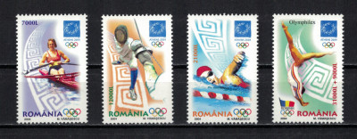 ROMANIA 2004 - Sport, J.O Atena 2004 MNH foto