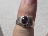 Inel vintage argint cu ametist 2