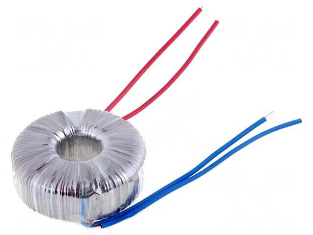 Transformator Toroidal 100VA 230V 19V 5.26A Cabluri