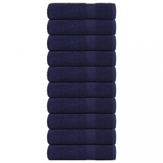 vidaXL Prosoape de duș 10 buc Bleumarin 70x140 cm 360 g/m&sup2; 100% bumbac