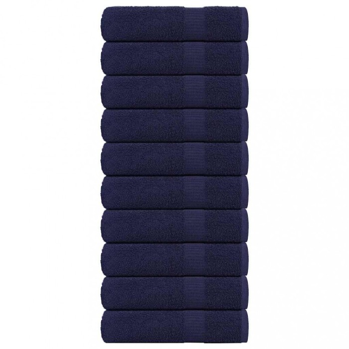 Prosoape de dus 10 buc Bleumarin 70x140 cm 360 g/m&sup2; 100% bumbac