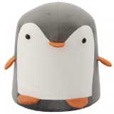Taburet pentru copii, 28x25cm, maxim 50kg, model pinguin gri Household NewTrend