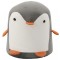 Taburet pentru copii, 28x25cm, maxim 50kg, model pinguin gri Household NewTrend