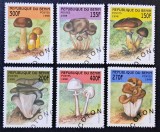 Ciuperci - Benin 1998 - Set Complet 6 Timbre Individuale Floră &amp; Botanică (Ștampilat) CP1_II