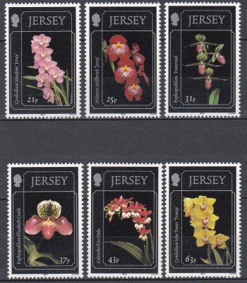 Jersey 1999 - Orhidee, MNH foto