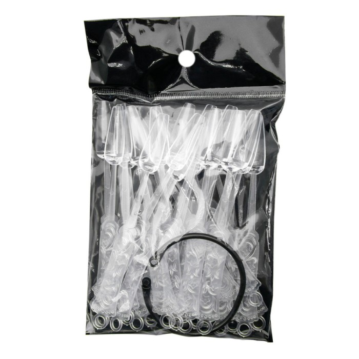 Set tipsuri transparente pentru exersare, formă de balerină, transparentă, 24 buc.