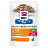 Cumpara ieftin Hill&#039;s Prescription Diet Feline C/D Stress plus Metabolic, 85 g
