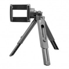 Trepied pentru telefon Tripod Support, flexibil, rotire 360 grade, Negru foto