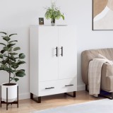 vidaXL Dulap &icirc;nalt, alb, 69,5x31x115 cm, lemn prelucrat