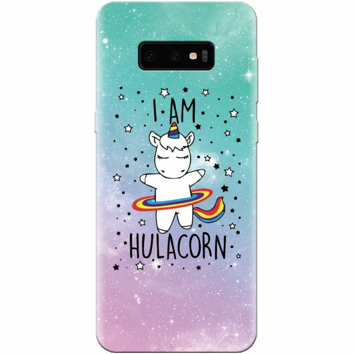 Husa silicon personalizata pentru Samsung Galaxy S10 Lite, I Am Hulacorn