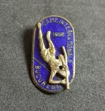 Insignă - Campionatele Internaționale de Atletism desfășurate la București &icirc;n anul 1956