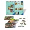 Puzzle si Joc Memory Animale, 25/36/49 Piese