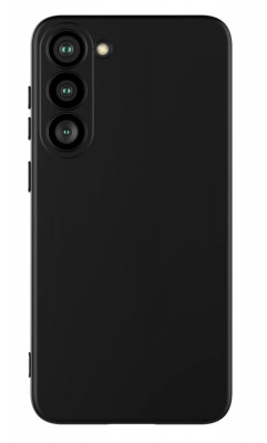 Husa din silicon X-Level compatibila cu Samsung Galaxy S23, silk touch, interior din catifea, Negru foto