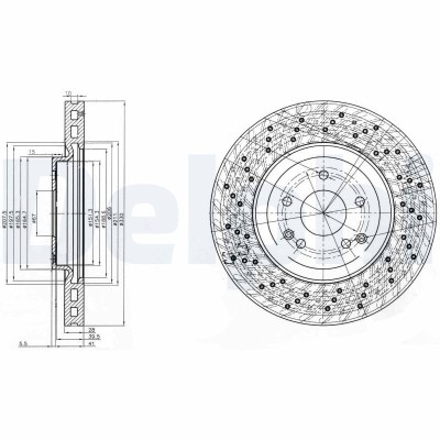 DELPHI BG3985C Disc frana foto