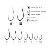 Carlige Maver Katana 1055 Nickel nr 6 20buc/plic