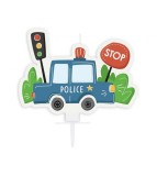 Lumanare tort model masina de politie