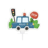 Lumanare tort model masina de politie