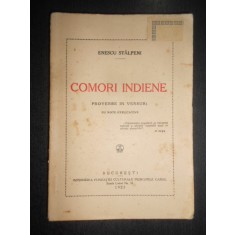 Enescu Stalpeni - Comori indiene. Proverbe in versuri (1925, prima editie)