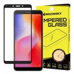 Folie Sticla Wozinsky Super Tough pentru Xiaomi Redmi 6 &amp;amp; Redmi 6A 5D Full Cover acopera tot ecranul Full Glue Negru foto