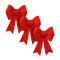 Decor Craciun - fundita - rosu - 10 x 13 cm - 3 buc/pachet Best CarHome