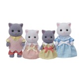 Figurine Sylvanian Families-Familia Pisicutelor Persane