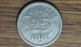 Norvegia - moneda de celectie - 25 ore 1956 - matrita crapata - ceva mai greu de gasit !