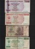 Set 4 bancnote Zimbabwe #13, Africa