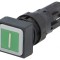 Comutator apăsare 16mm verde