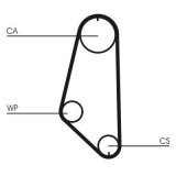 Kit distributie + pompa apa Opel Ascona C, Astra F, Calibra A, Frontera A, Frontera A Sport, Kadett E, Omega A, Vectra A Motor 1.6, 1.6, dinti 111,